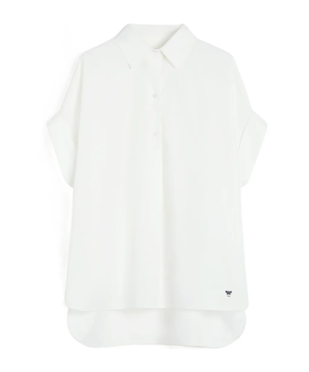 Straight-Fit Cotton Poplin Shirt