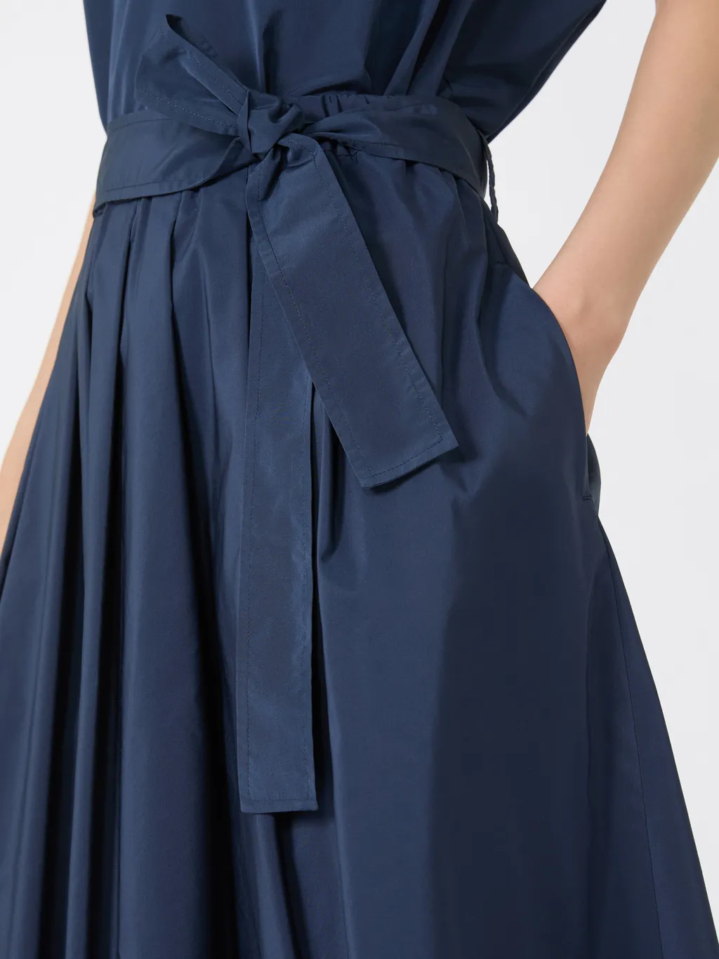 Midi Taffeta Skirt