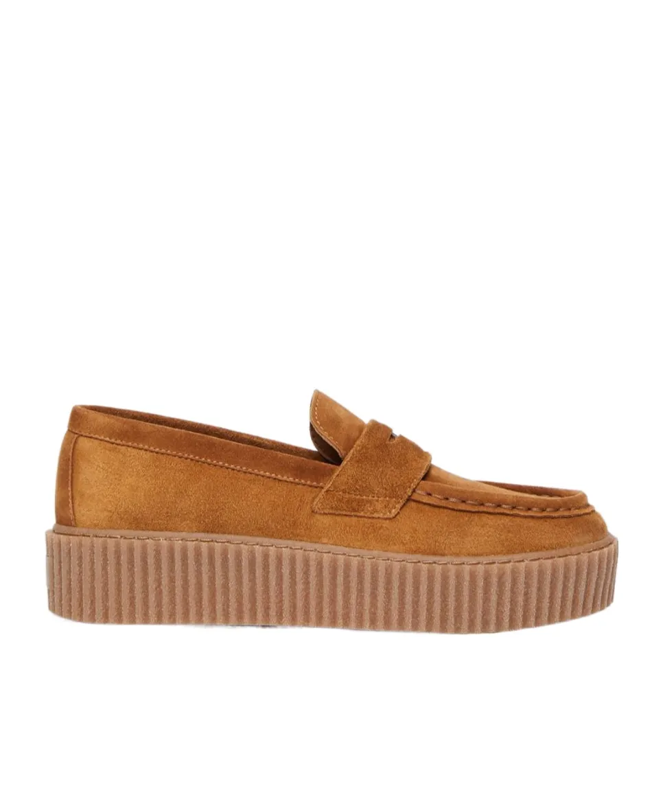 Split Leather Moccasins