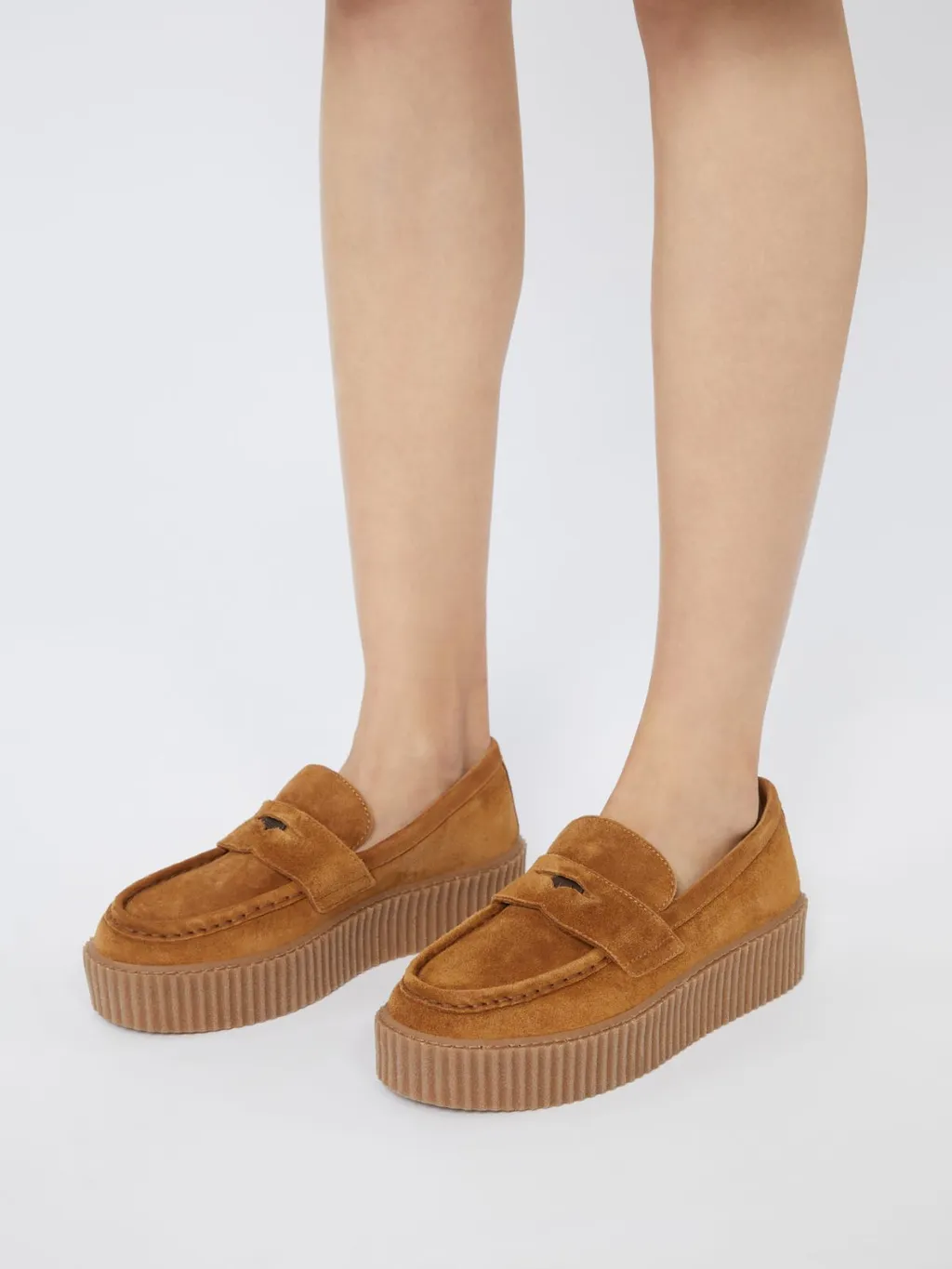 Split Leather Moccasins