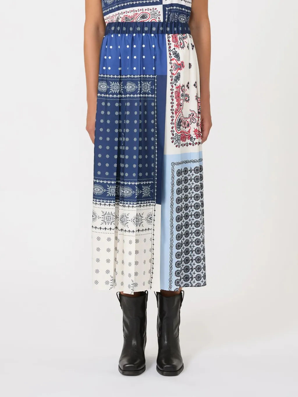 Printed Twill Skirt