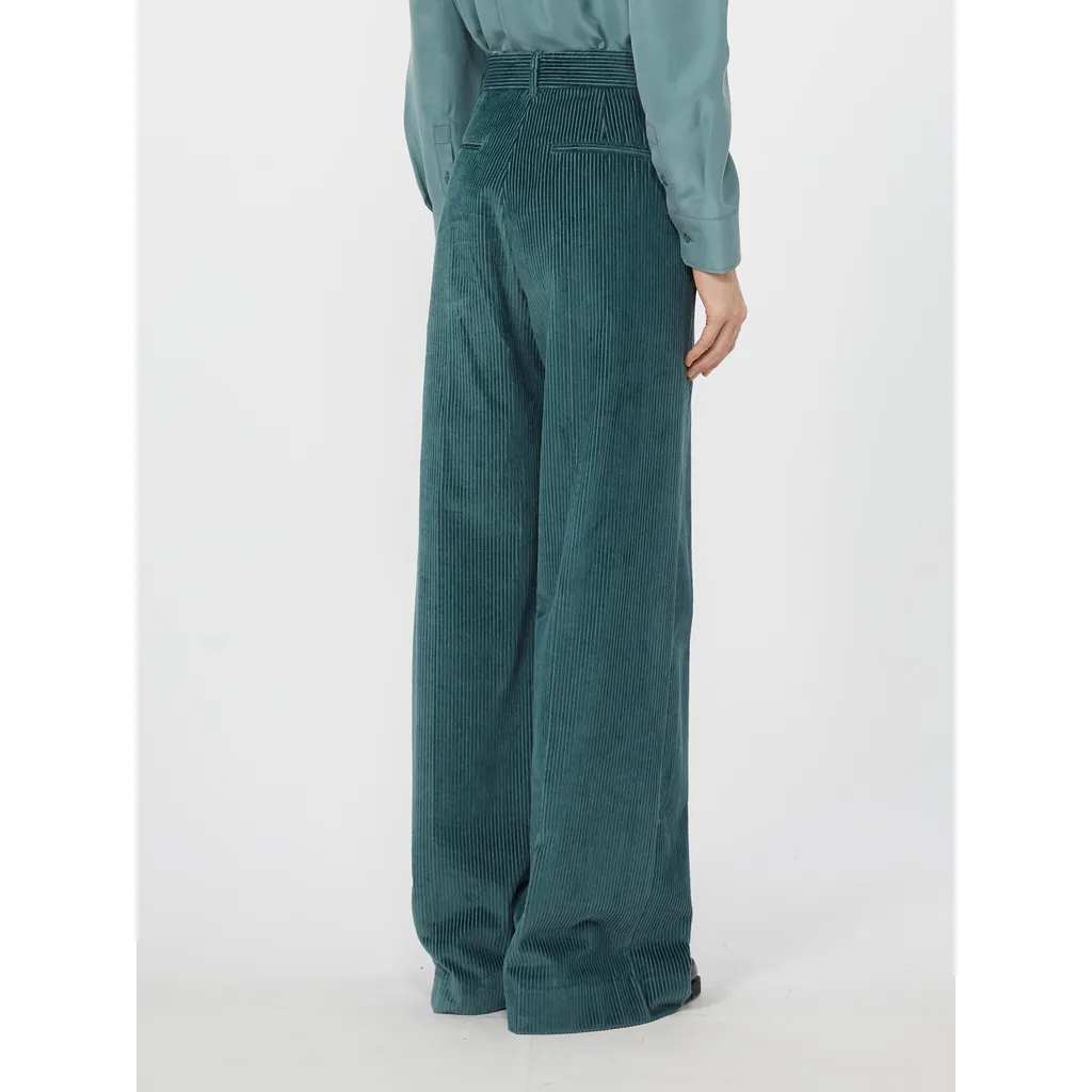 Wide-Leg Corduroy Trousers