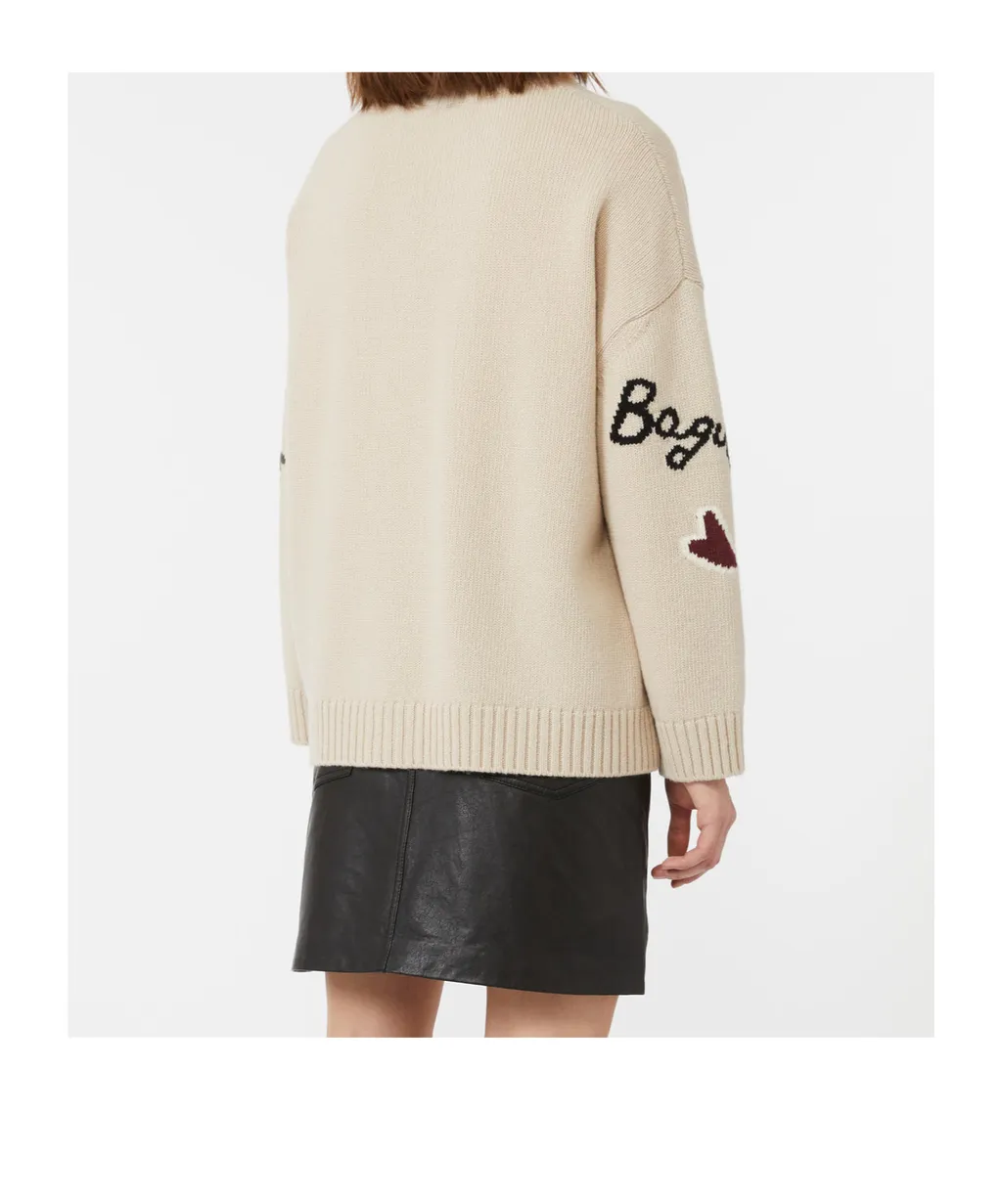 Wool Knit Oversized Cardigan