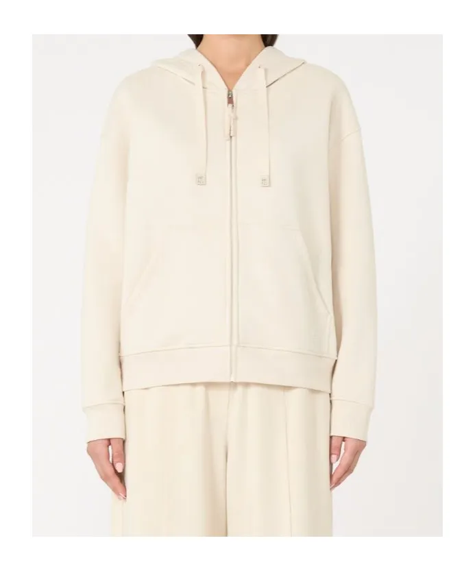 Zip-Up Cotton Sweatshirt