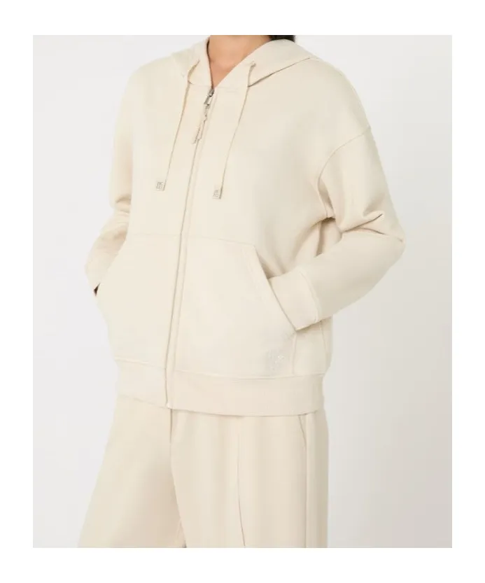 Zip-Up Cotton Sweatshirt