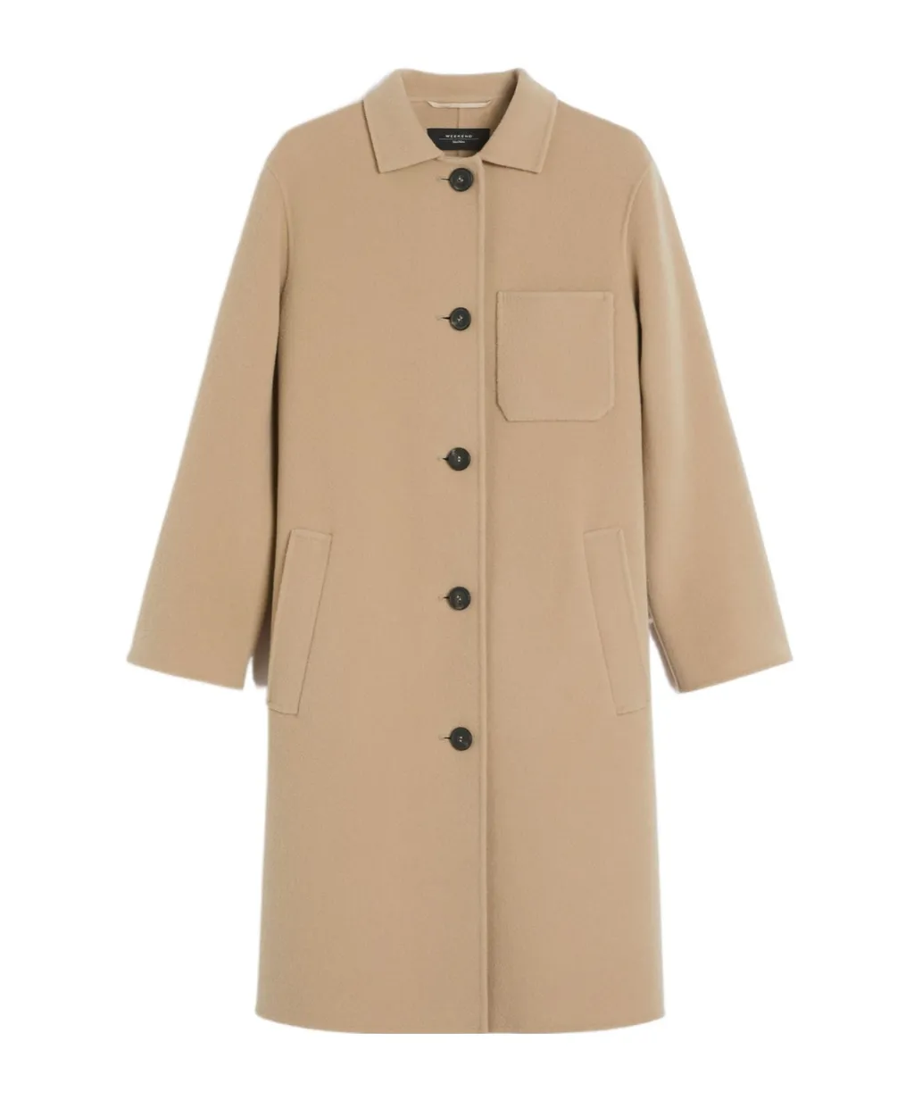 Single-Breasted Wool Coat