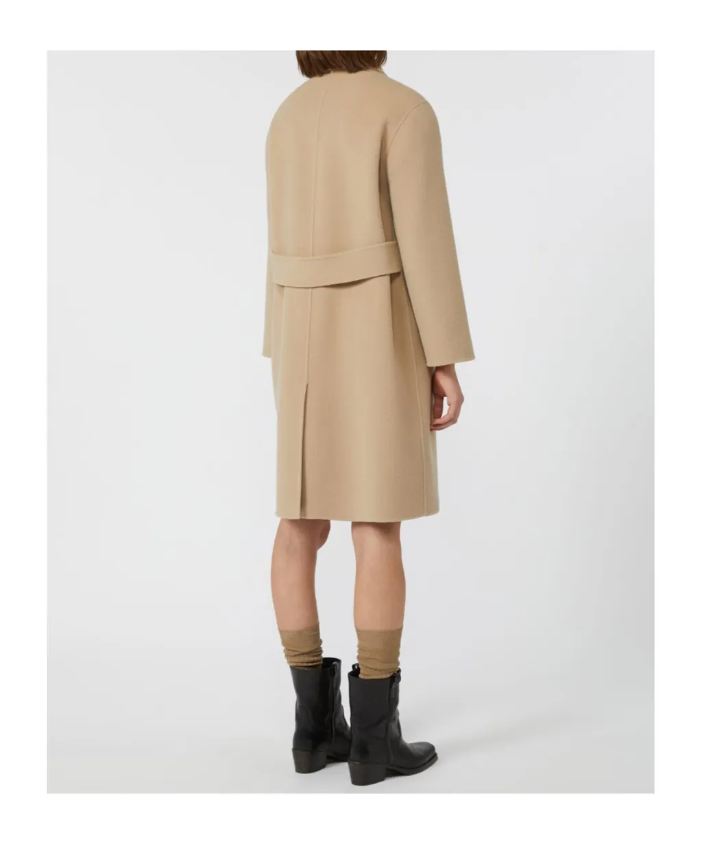 Single-Breasted Wool Coat