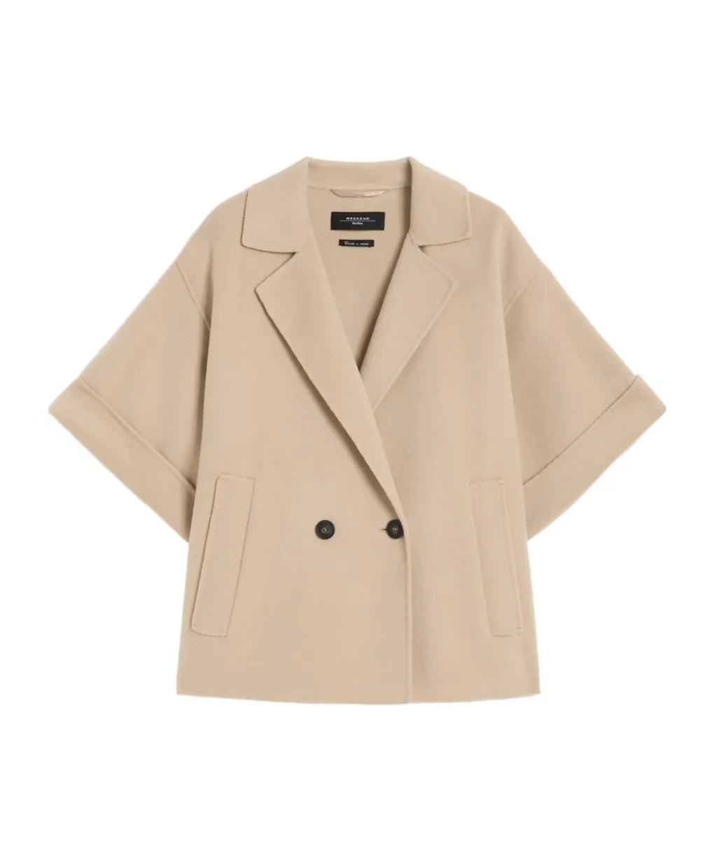 Short Wool Broadcloth Coat
