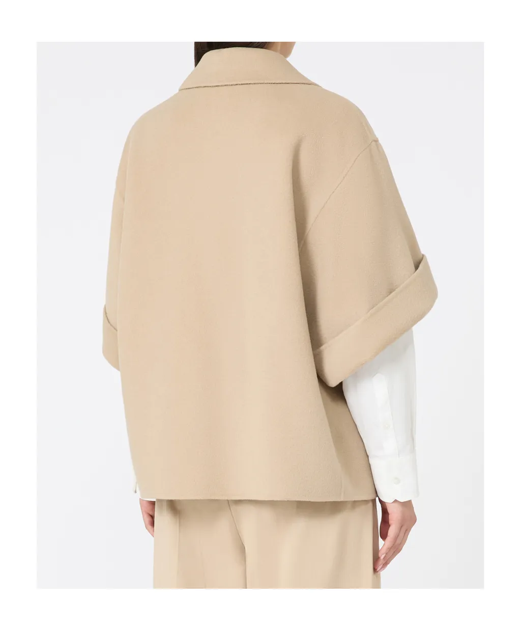 Short Wool Broadcloth Coat