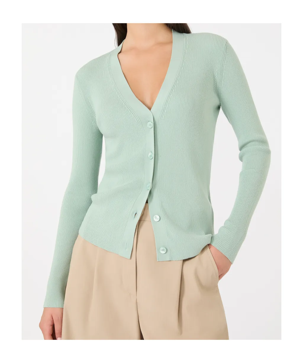 V-Neck Knitted Cardigan