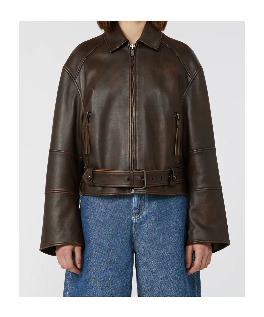 Nappa Leather Biker Jacket