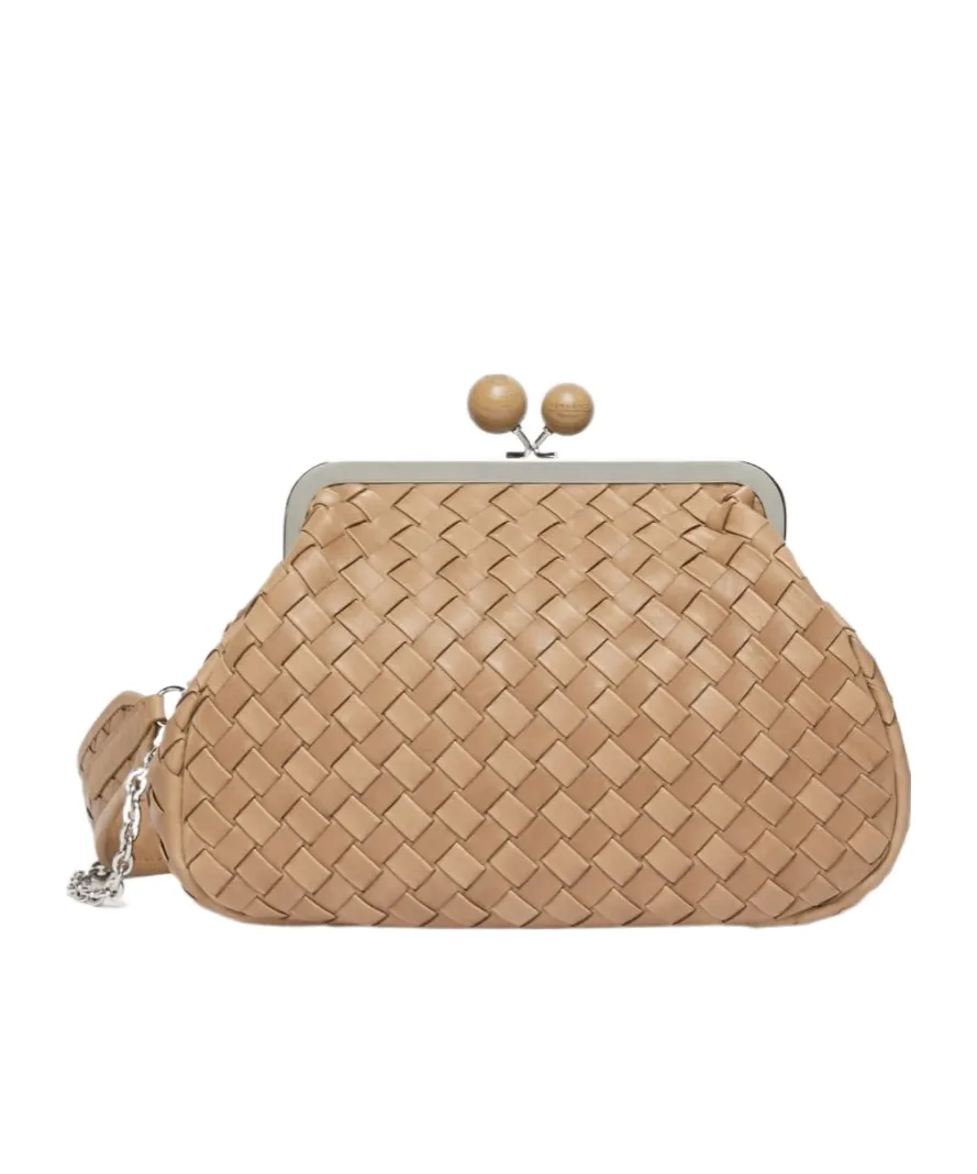 Medium Woven Leather Pasticcino Bag
