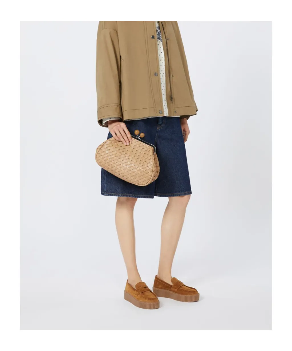 Medium Woven Leather Pasticcino Bag