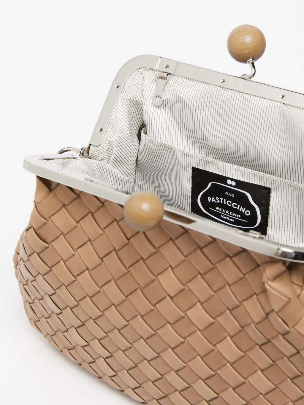 Medium Woven Leather Pasticcino Bag