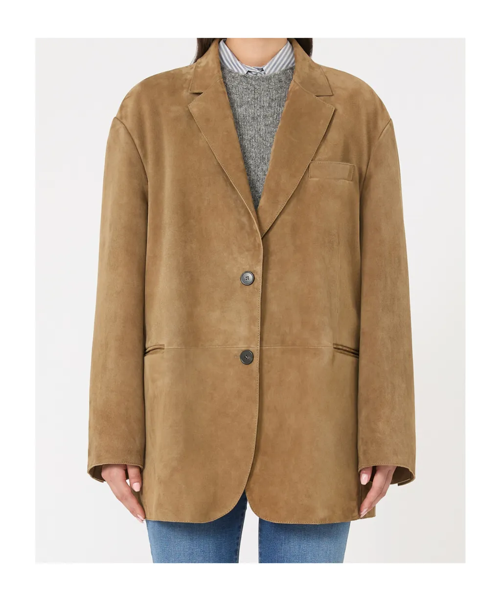 Oversized Suede Blazer