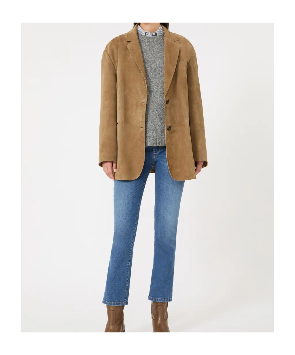 Oversized Suede Blazer