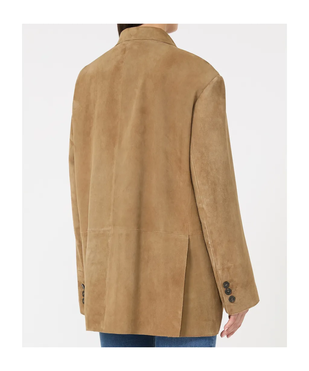 Oversized Suede Blazer