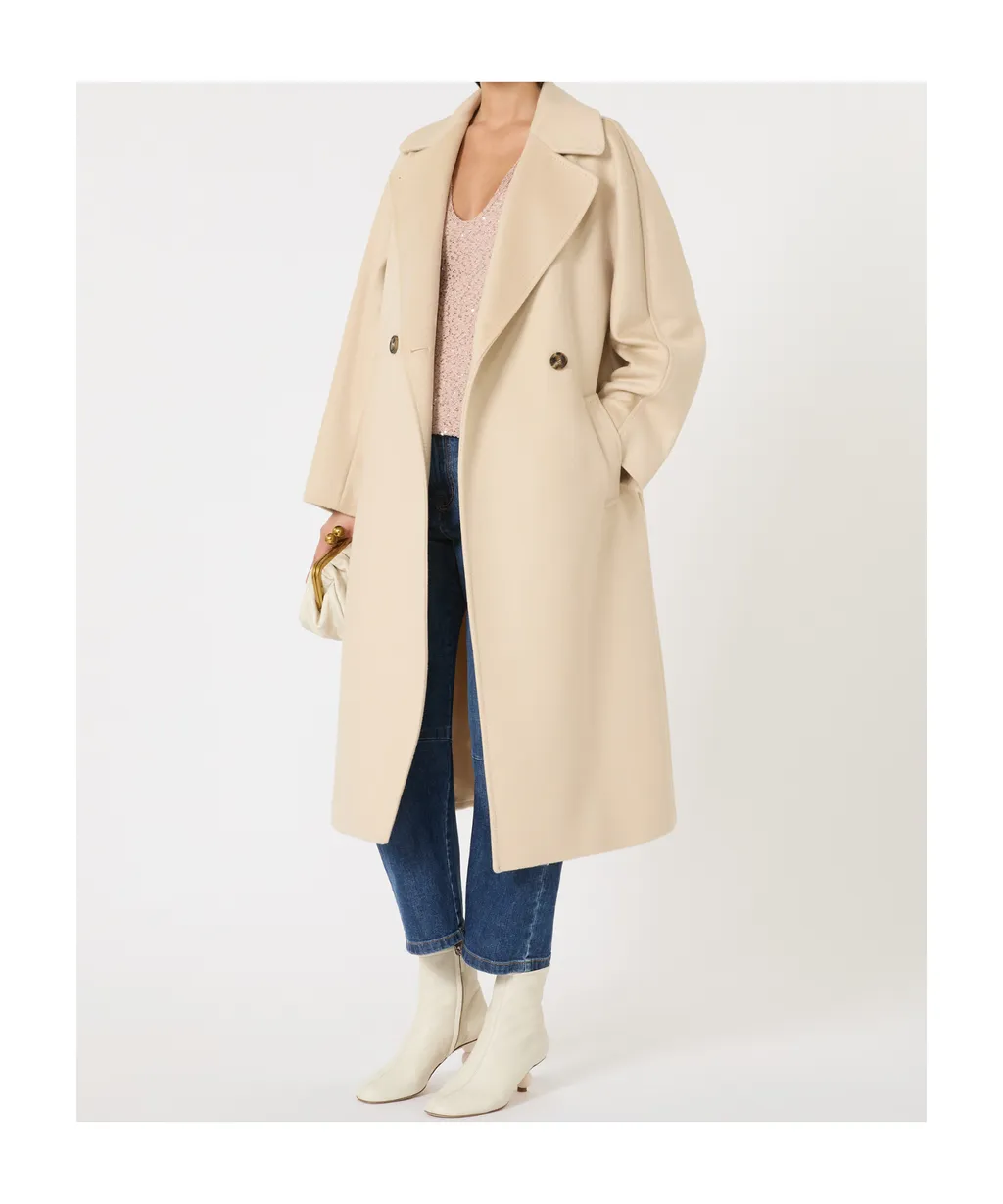 Double-Breasted Wool Coat