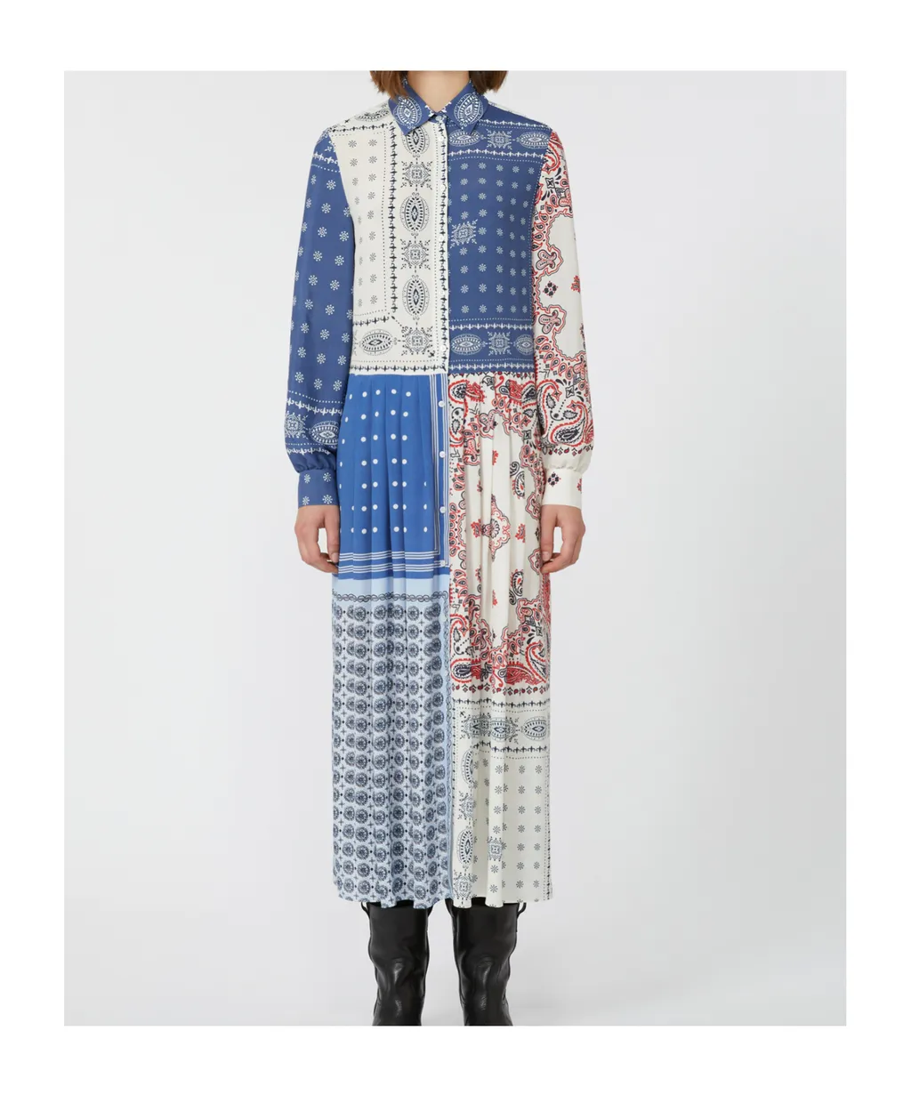 Printed Viscose Shirt Dress