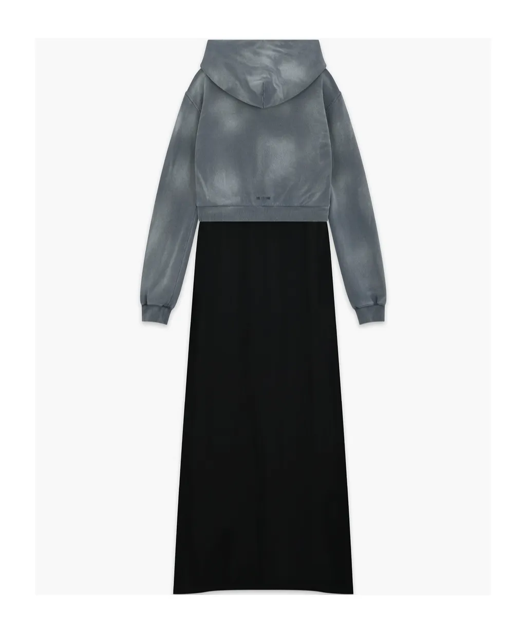 Layered Hoodie Dress