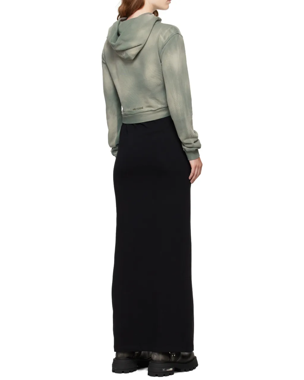 Laminated Hooded Dress