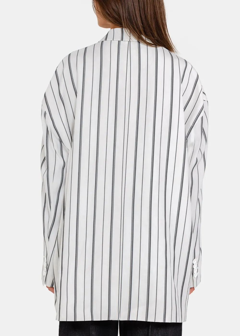 Striped Detail Casual Jacket