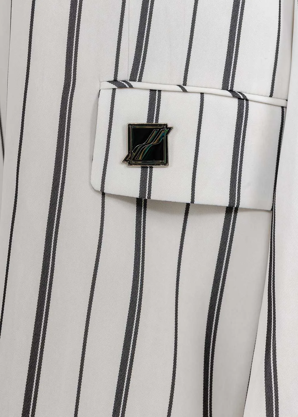Striped Detail Casual Jacket