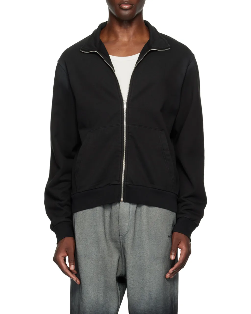 Zippered Long-Sleeved Casual Jacket