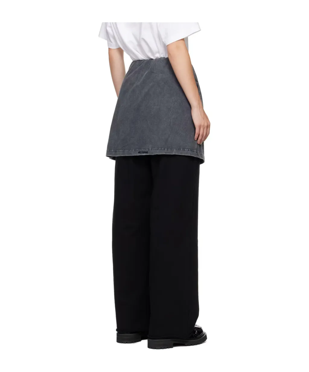 Layered Logo Casual Pants