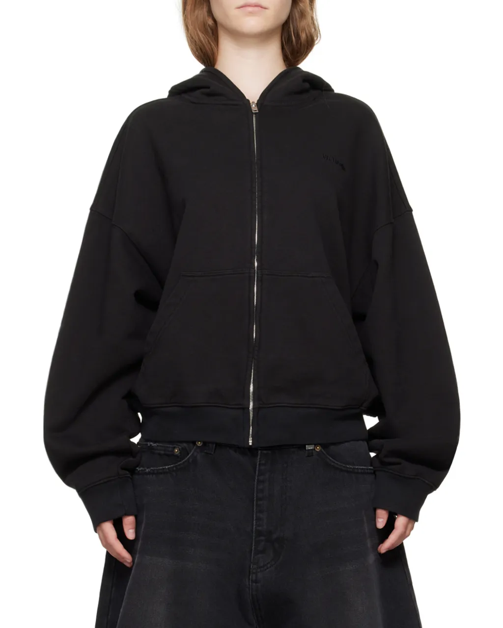 Embroidered-Logo Hooded Jacket