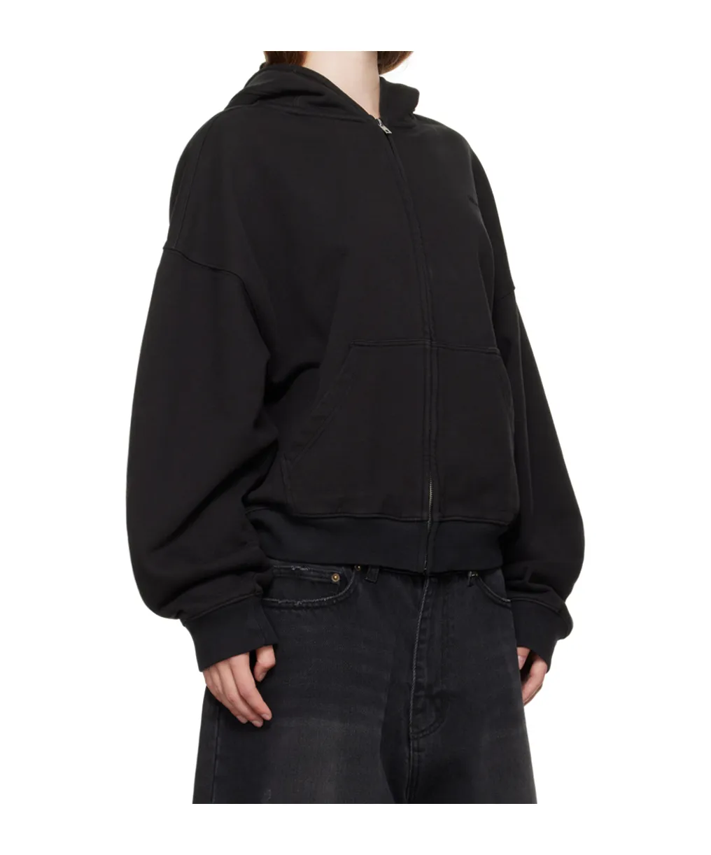 Embroidered-Logo Hooded Jacket