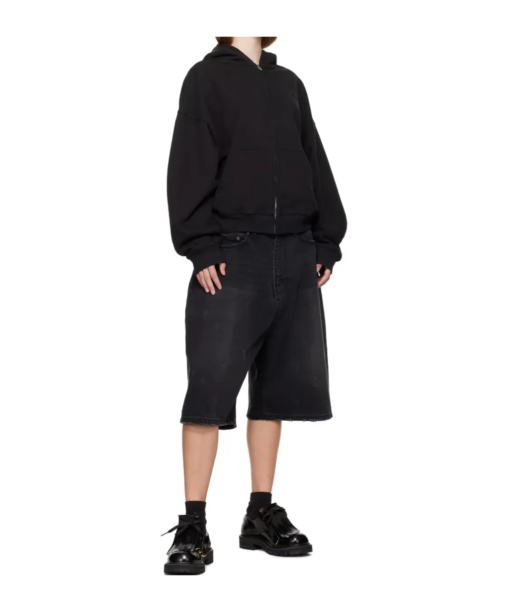 Embroidered-Logo Hooded Jacket