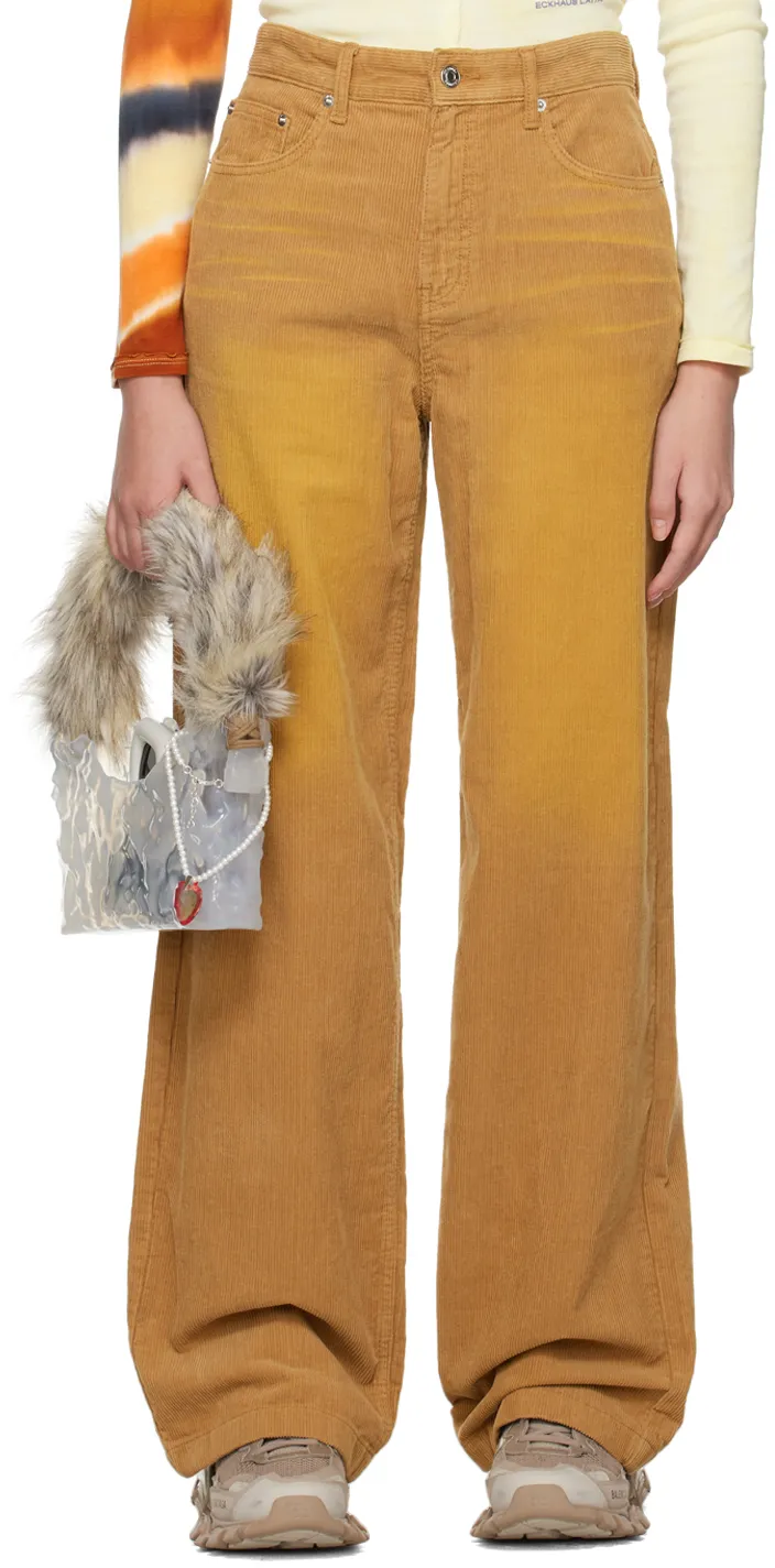 Logo Wide-Leg Casual Pants