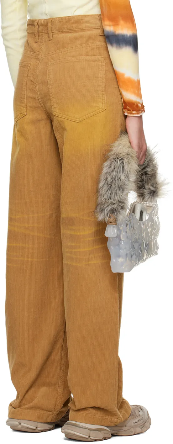 Logo Wide-Leg Casual Pants