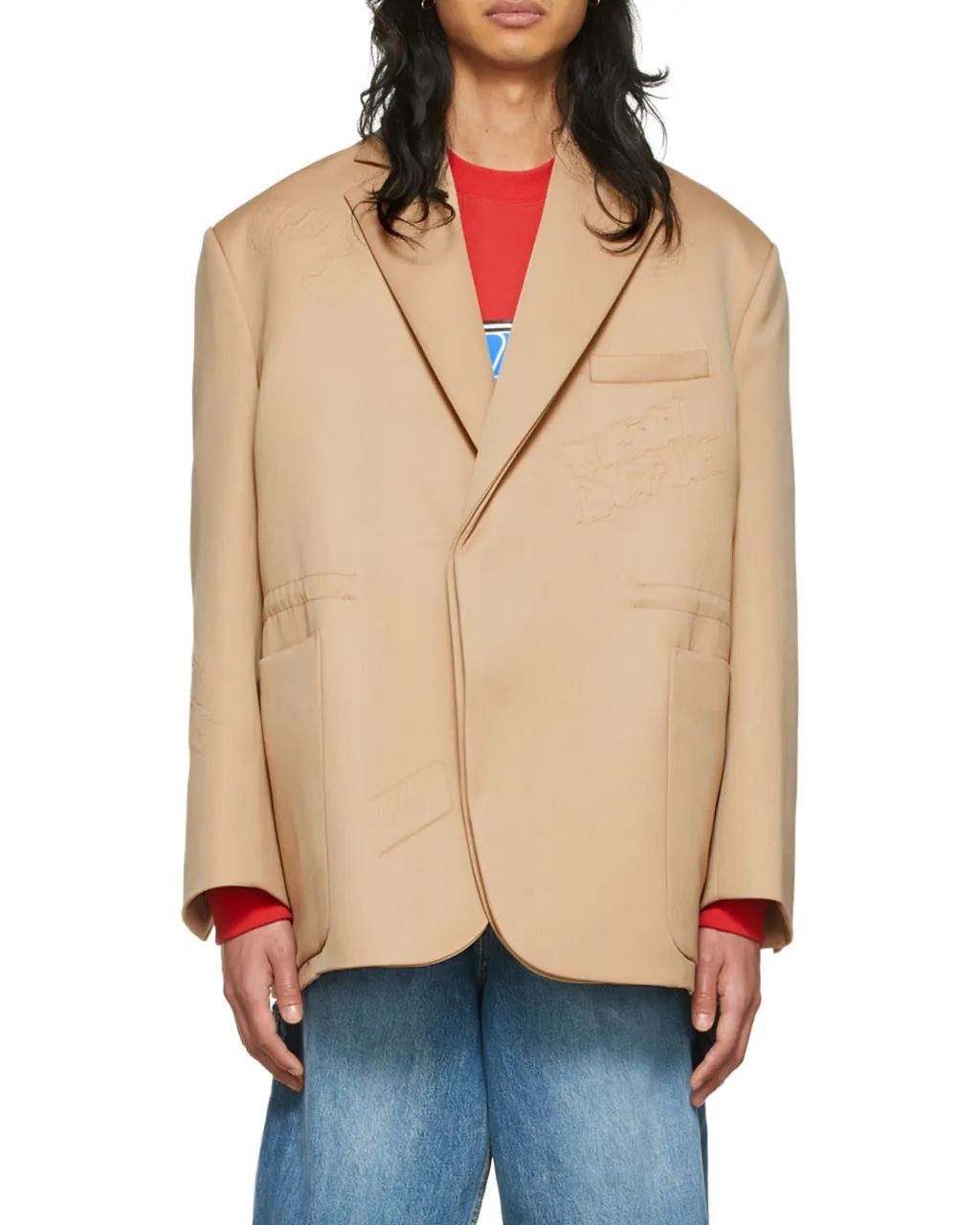 Logo Lapel Blazer