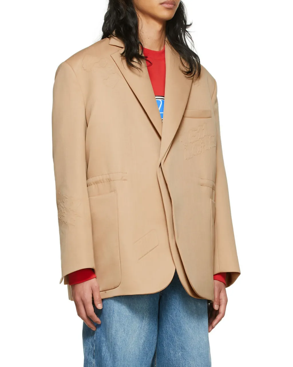 Logo Lapel Blazer