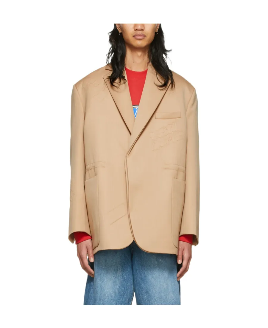 Logo Lapel Blazer