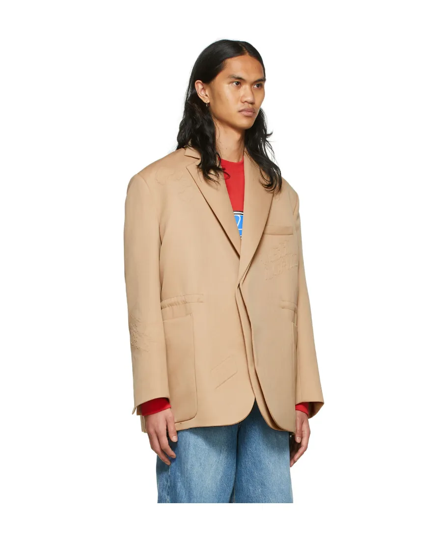 Logo Lapel Blazer