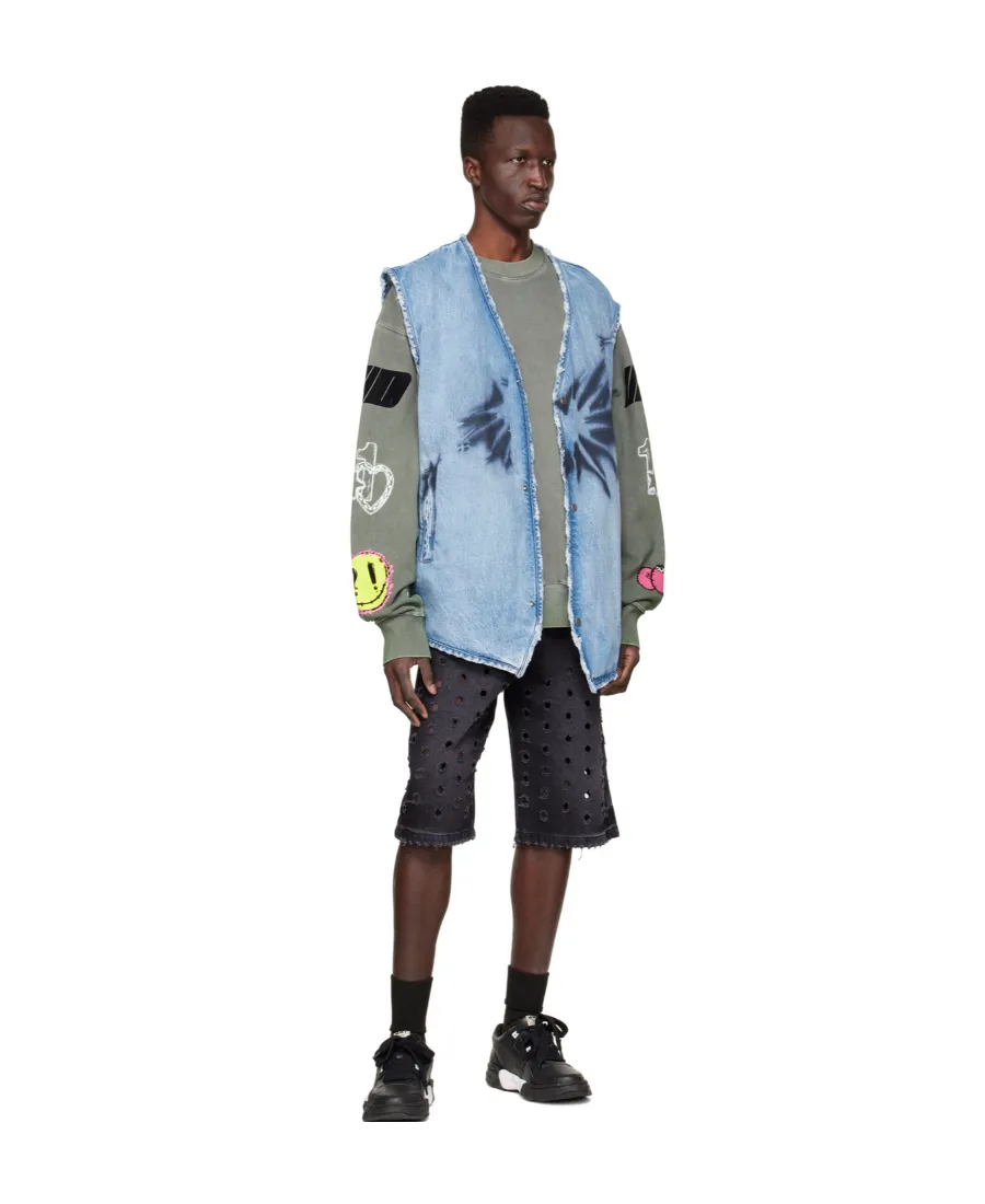 V-Neck Denim Vest