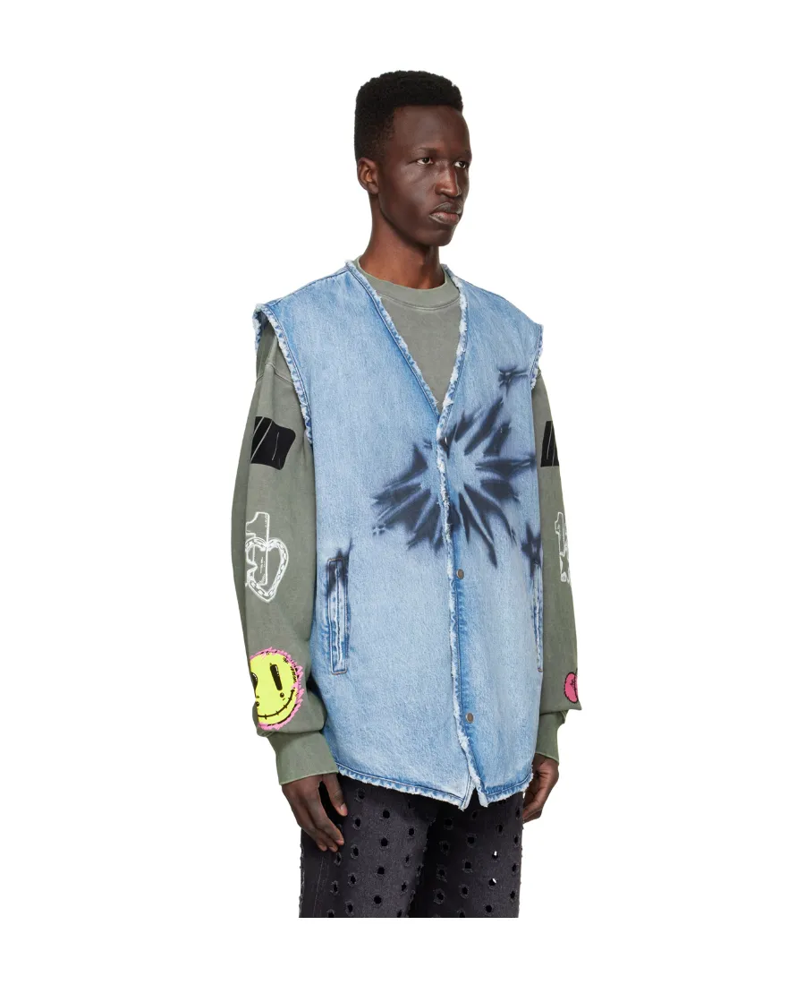 V-Neck Denim Vest