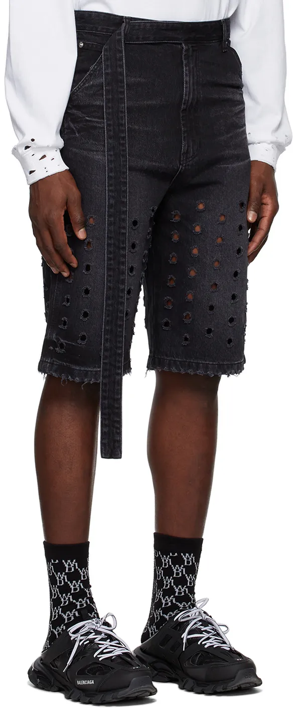Non-Stretch Denim Shorts