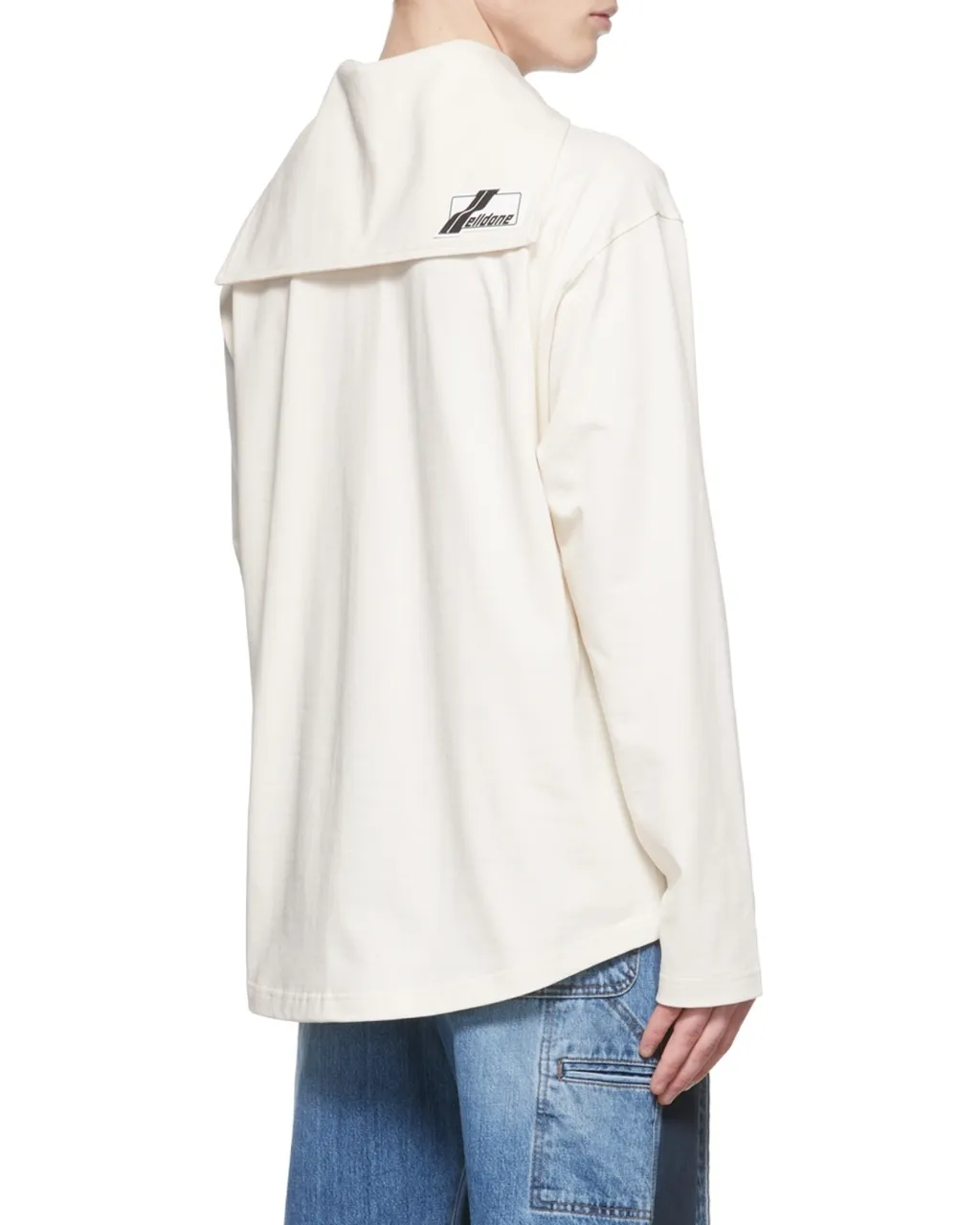 Cotton Long-Sleeved Polo Shirt