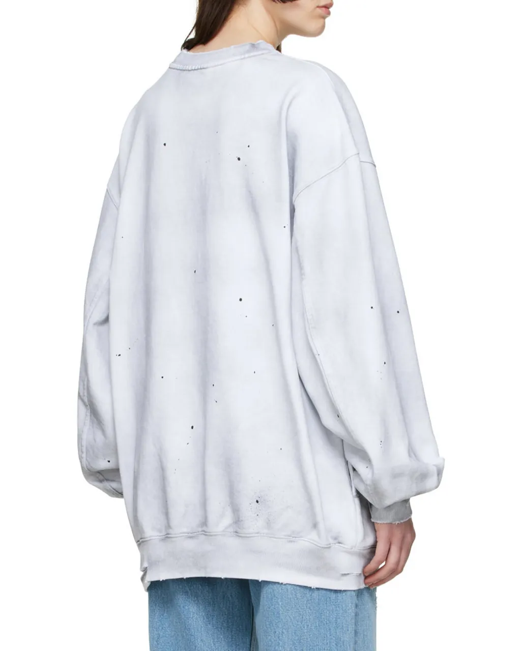 Distressed Cotton Hoodie