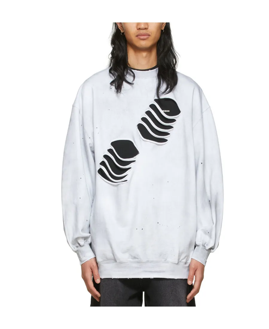 Distressed Cotton Hoodie