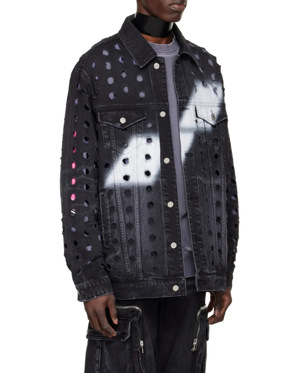 Logo Denim Coat