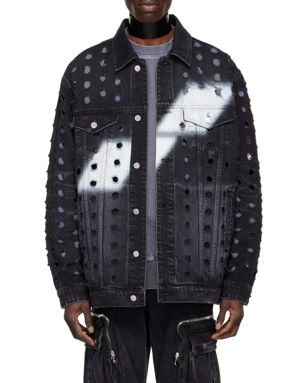 Logo Denim Coat