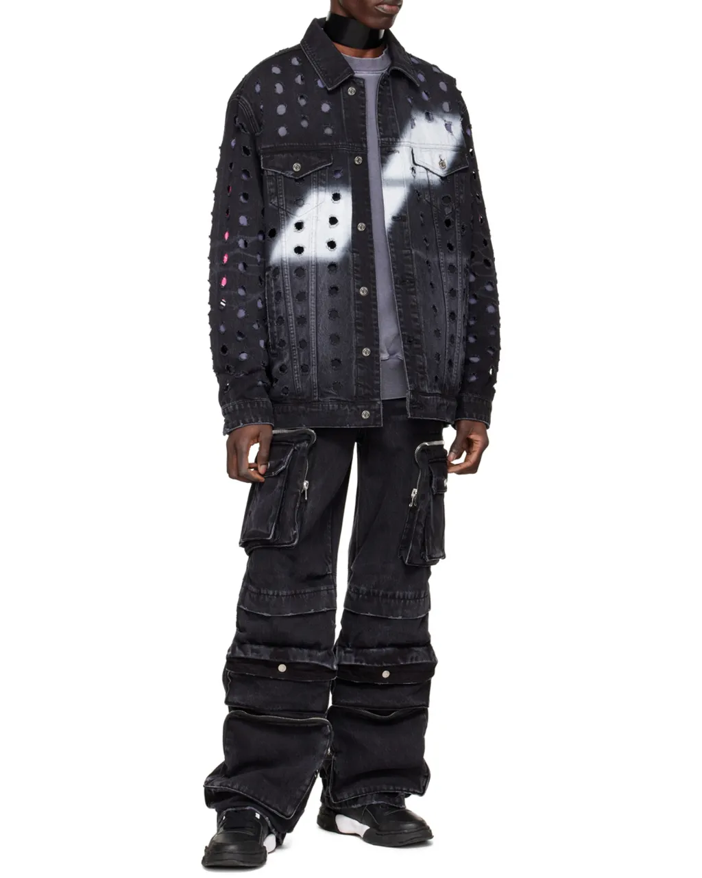 Logo Denim Coat