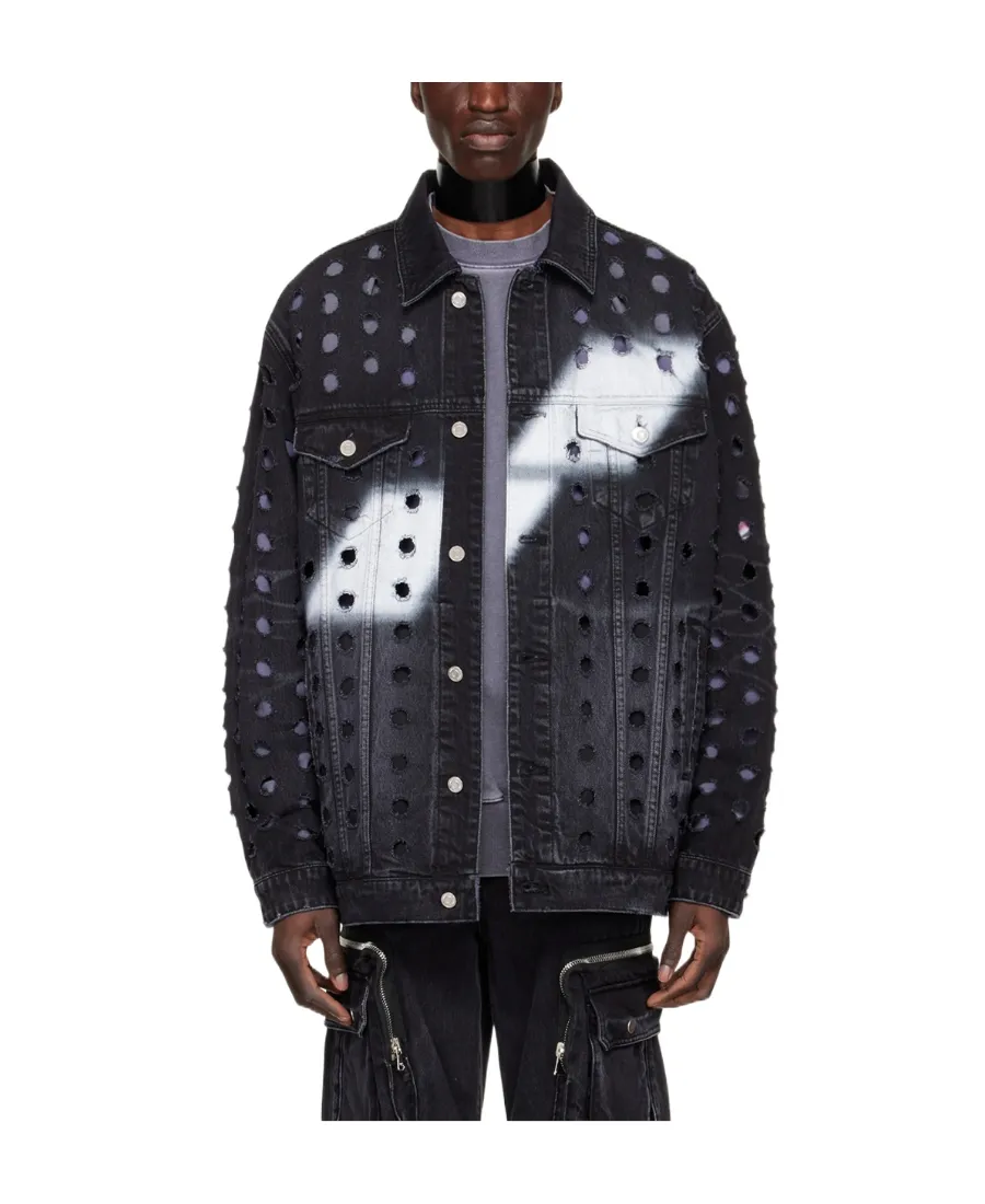 Logo Denim Coat