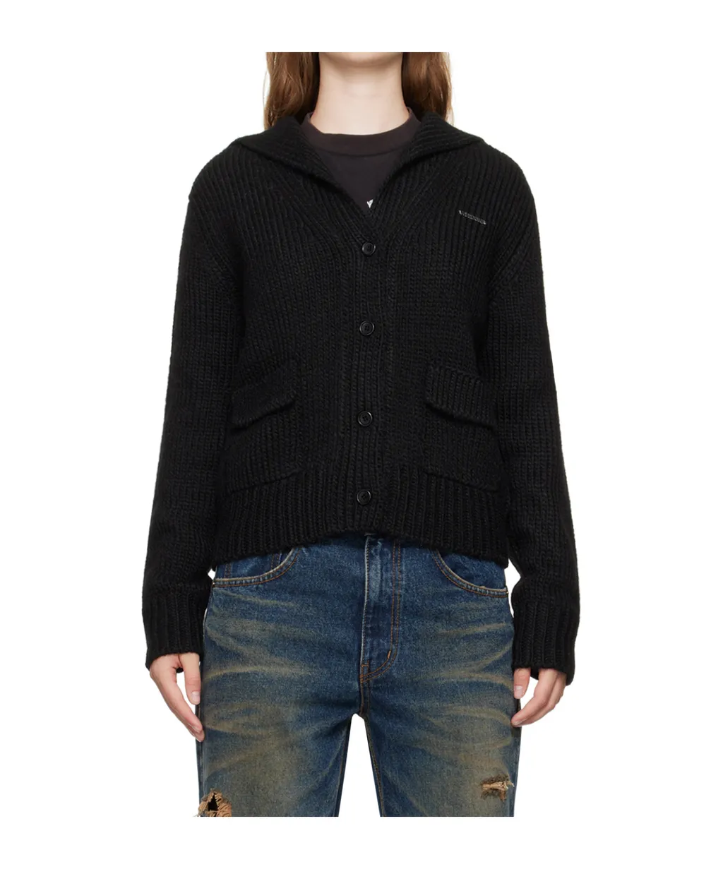 Button Long-Sleeved Sweater