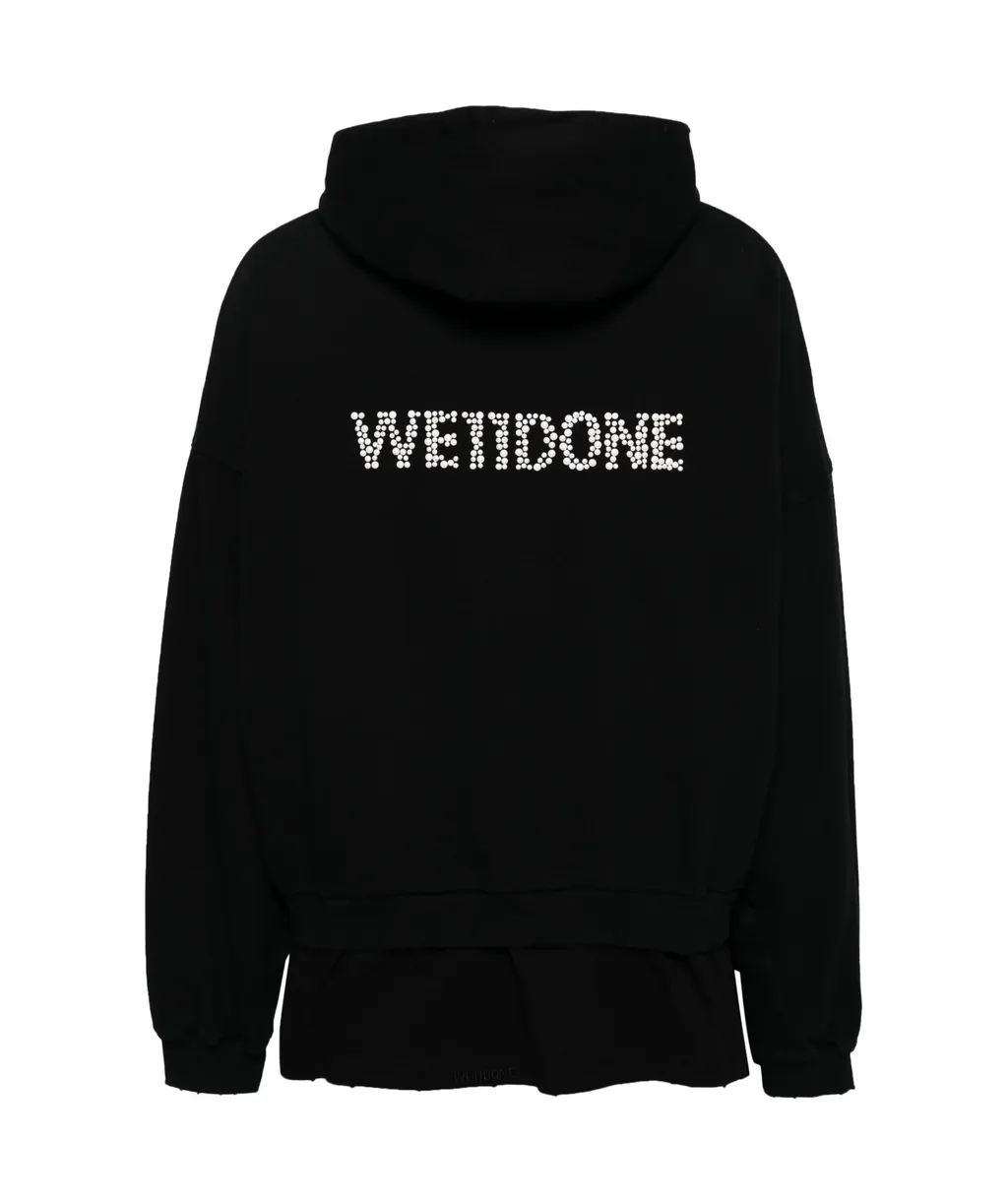 Logo Embellished Hoodie